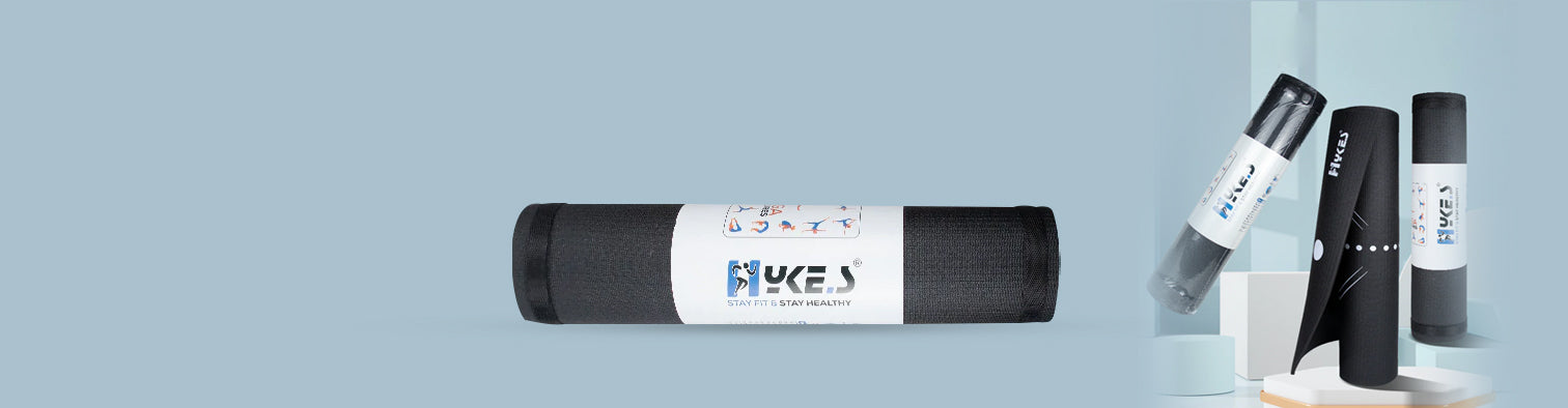 Hykes PVC Yoga Mat - Black