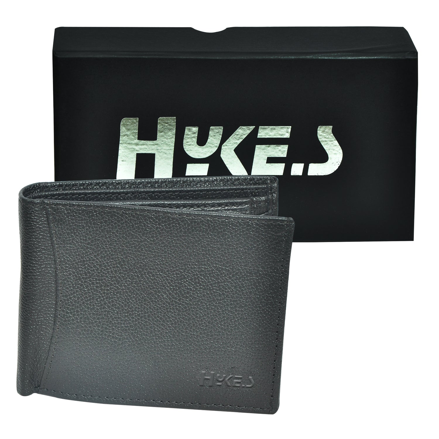 Hykes Genuine Men’s Leather Wallet - Ideal for Birthday Gift / Valentine’s Day Gift  Pack