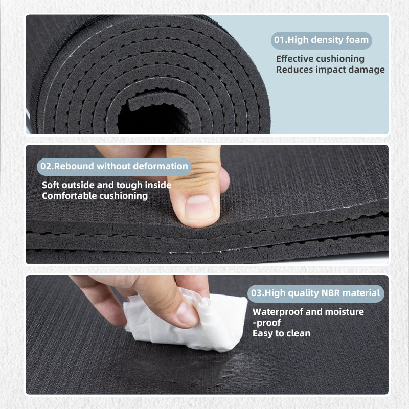 Buy Premium PVC Reversible Yoga Mat with Body Alignment at Hykes