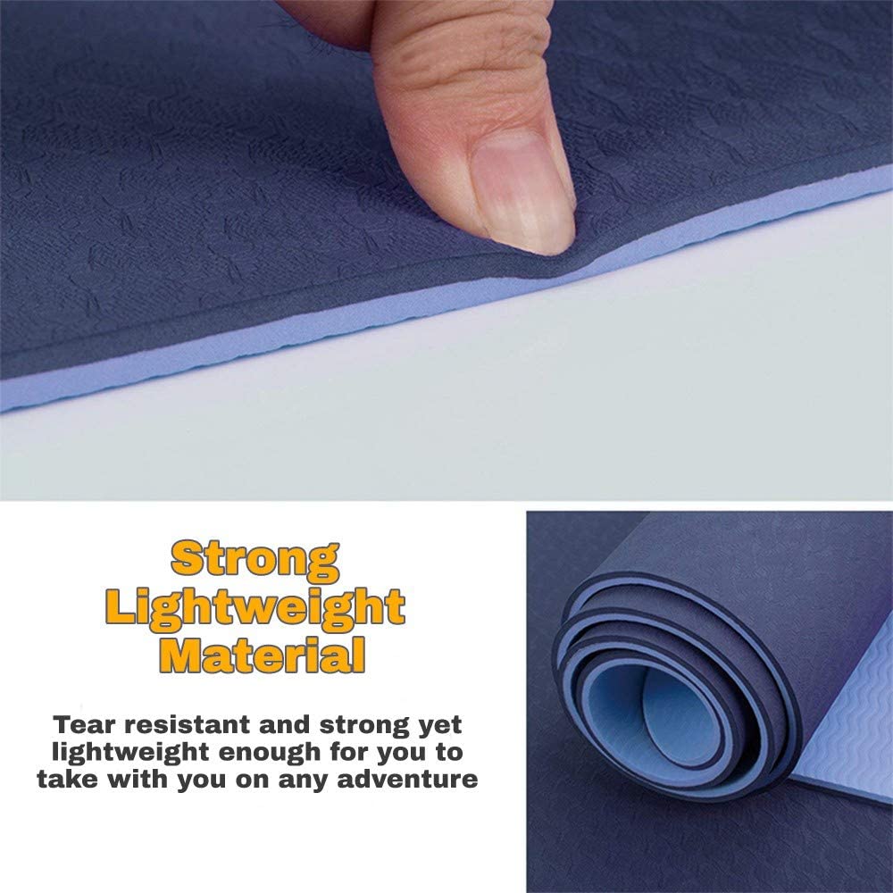 Rubber Yoga Mat, Mat Size: 6*2 ,6mm at Rs 440/piece in Secunderabad