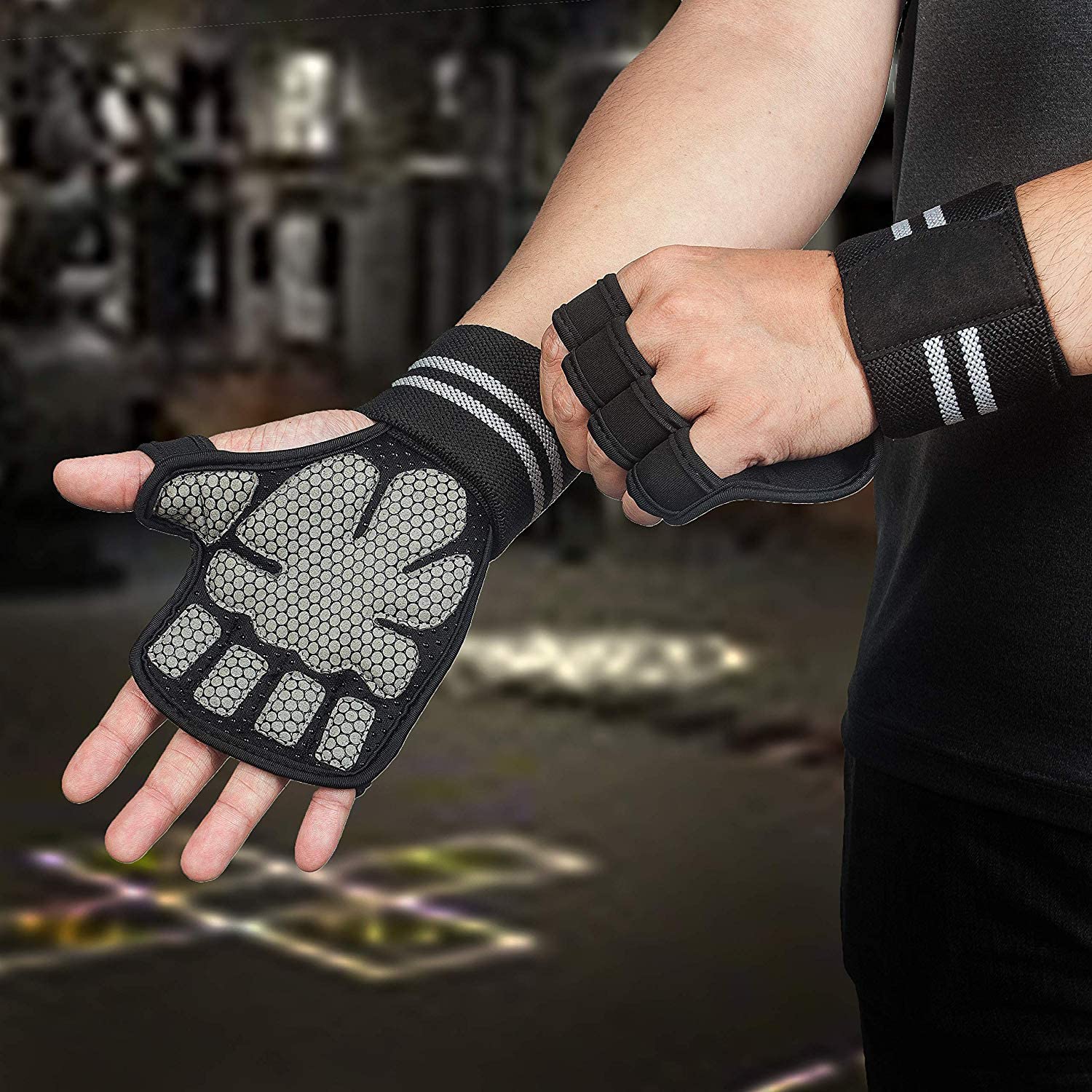 Gym Gloves for Weight Lifting Crossfit Fitness Workout Exercise Hand G –  Hykes